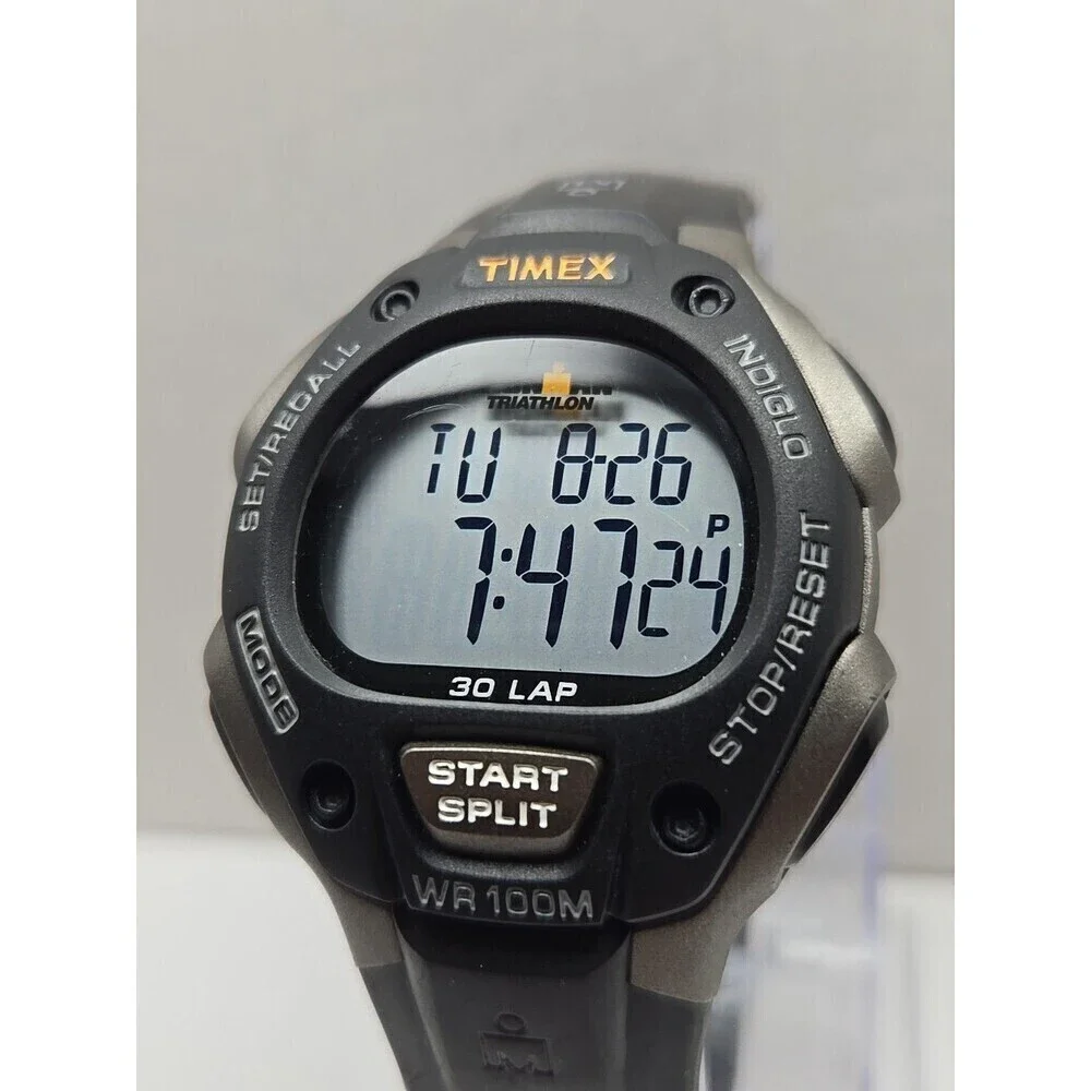 Timex Ironman Classic 30 Lap Watch 40mm Indiglo WR100M New Battery Quartz Mens